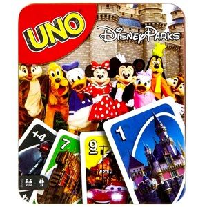 Disney UNO Board Cards in Tin Parks KIDS ADULT NEW